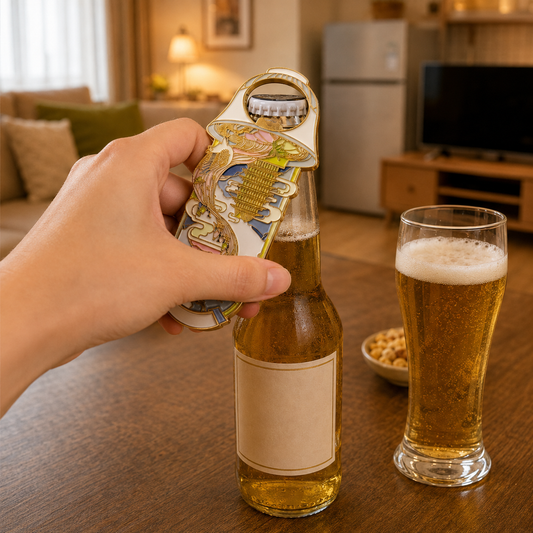 3D Landmark Travel Souvenir Gift | Chinese Hand-Pulled Noodles & Yellow River Design | Magnetic Bottle Opener & Refrigerator Magnet | Kitchen Decor