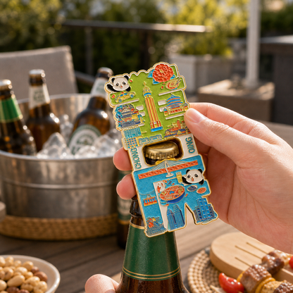 Magnetic Bottle Opener & Refrigerator Sticker | Cultural Gift & Kitchen Decor