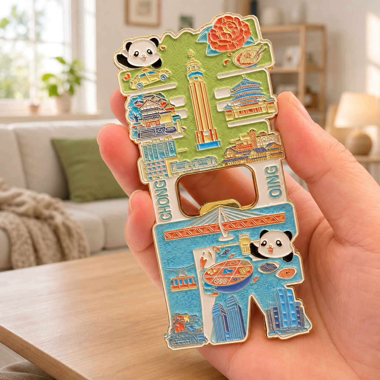 Magnetic Bottle Opener & Refrigerator Sticker | Cultural Gift & Kitchen Decor