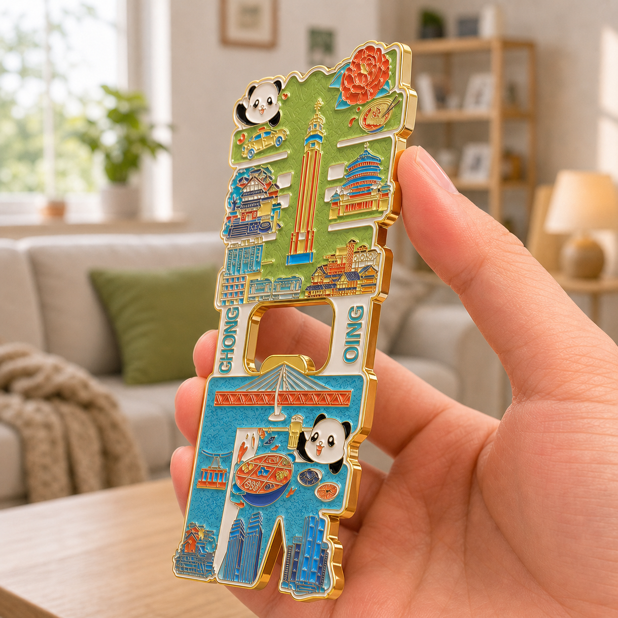 Magnetic Bottle Opener & Refrigerator Sticker | Cultural Gift & Kitchen Decor