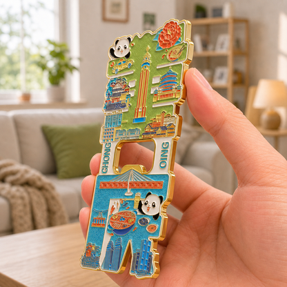 Magnetic Bottle Opener & Refrigerator Sticker | Cultural Gift & Kitchen Decor