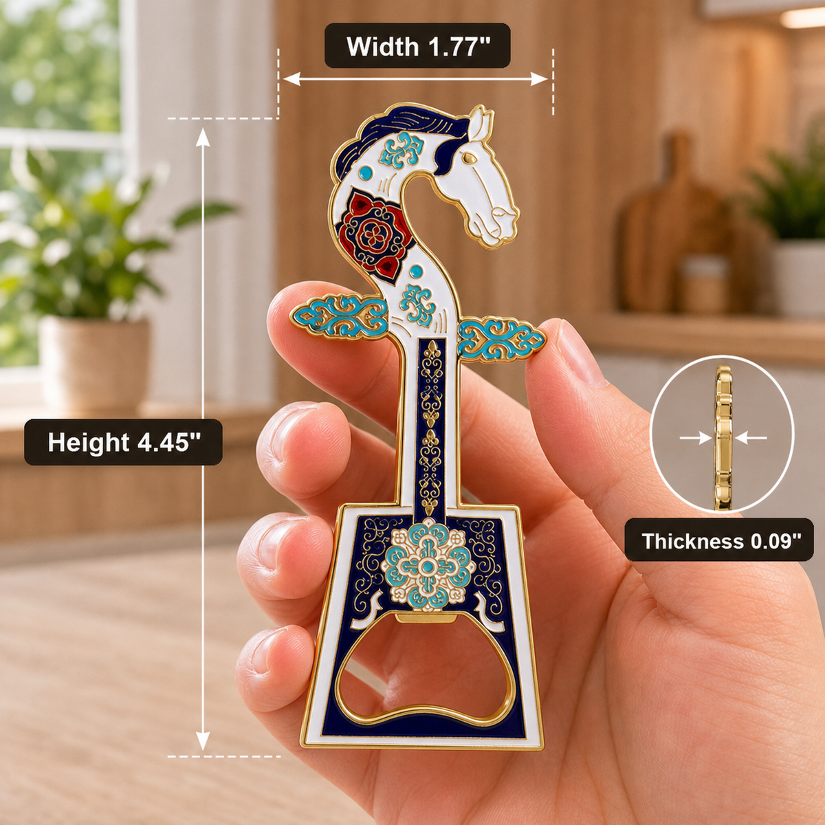 Magnetic bottle opener dimensions
