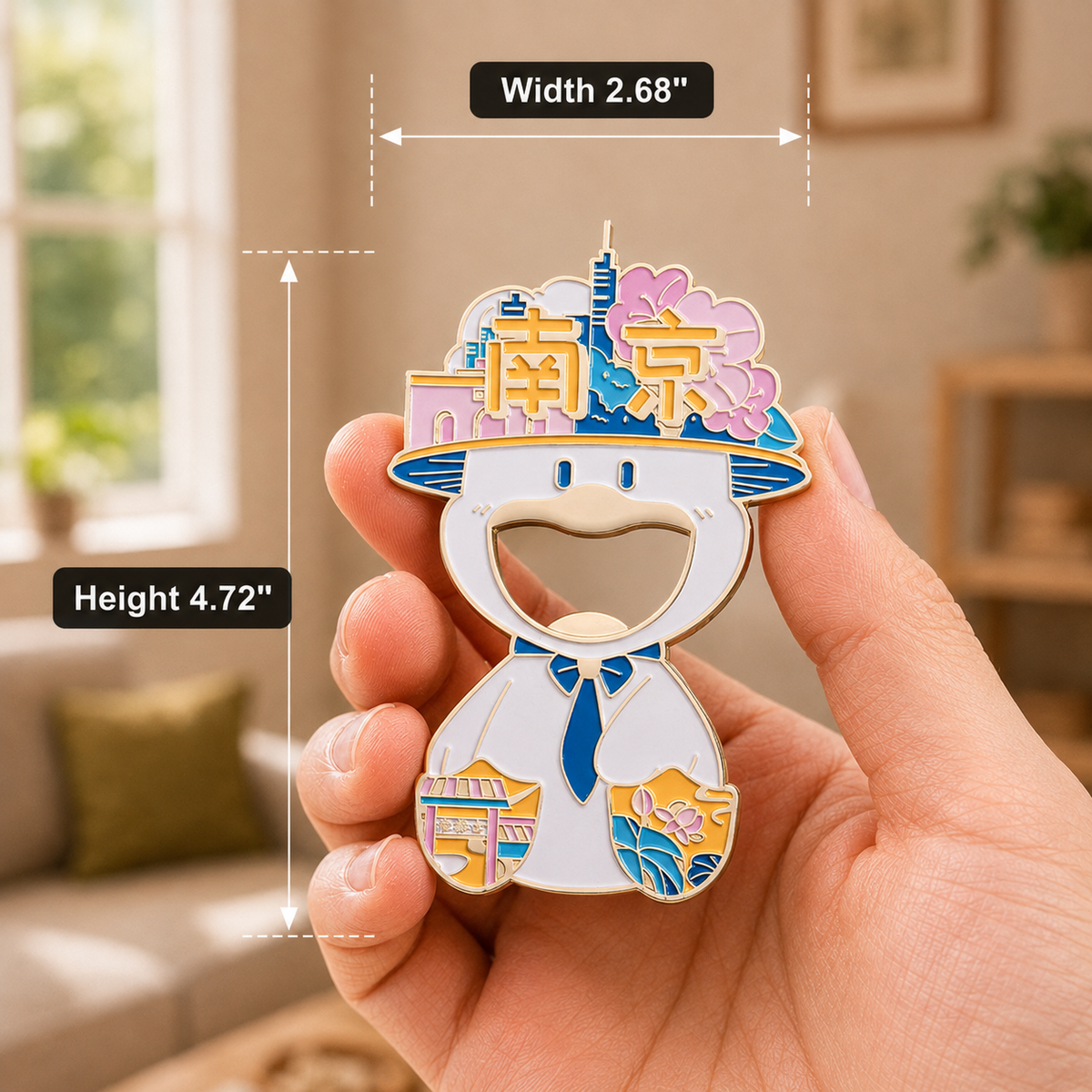 Magnetic bottle opener dimensions