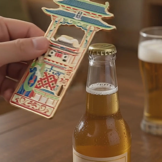 Shanxi Jinci-Bottle-opening demonstration