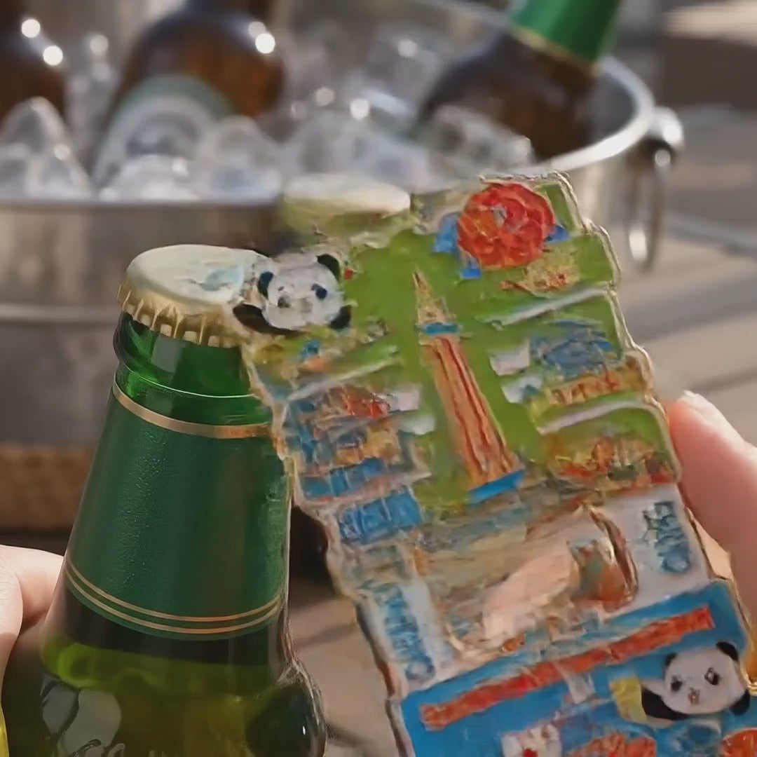 Chongqing Panda Hotpot-Bottle-opening demonstration