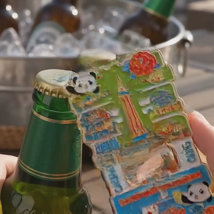 Chongqing Panda Hotpot-Bottle-opening demonstration