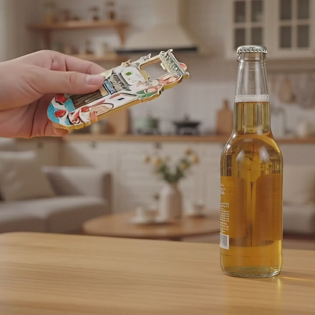 Huangshan Hongcun-Bottle-opening demonstration